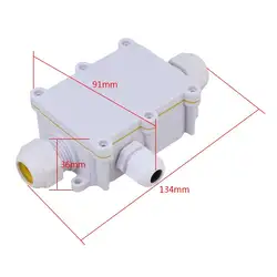 Белый 3 способ наружный кабель провода разъемы распределительная коробка IP68 Водонепроницаемый солнцезащитный с терминалом