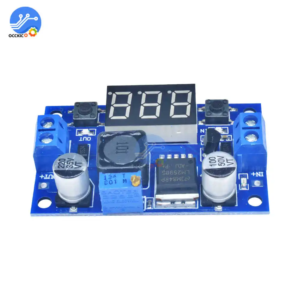 DC понижающий модуль LM2596 DC/DC 4 0 ~ 40V до 1 25 37V Регулируемый регулятор напряжения