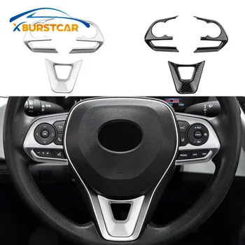

Xburstcar Auto Car Steering Wheel Button Panel Cover Trim Sticker for Toyota RAV4 RAV 4 Corolla Avalon 2019 2020 Accessories