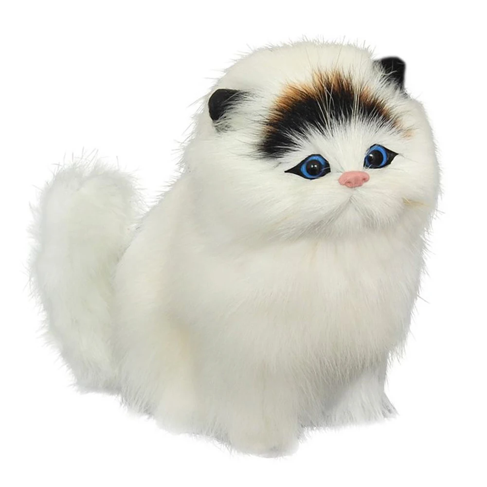 Игровая модель милые домашние животные куклы электронная плюшевая игрушка забавный щенок детский подарок Интерактивная мягкая имитация кошки мяут Звук Животного