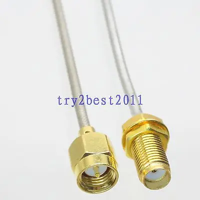 DHL/EMS 20 комплектов RG405 SMA штифт для SMA jack pin bulkhead RF гибкий соединительный кабель 8 дюймов-C1