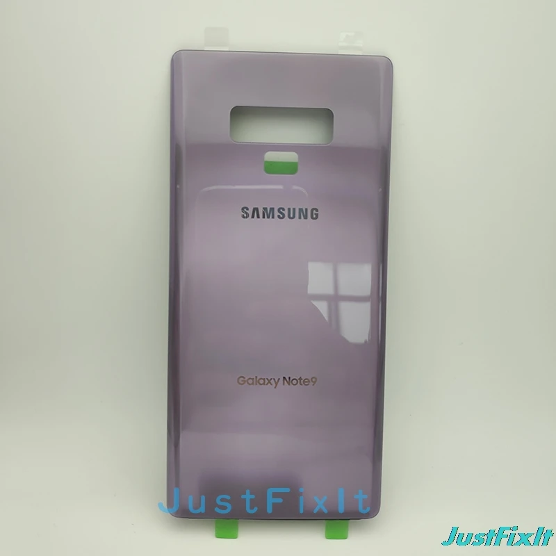 Purple Оригинальное Полное стекло для Galaxy Note9 Note 9 N9600 SM-N960f Телефон задняя батарея Дверь с инструментами Корпус задняя крышка чехол - Цвет: Purple
