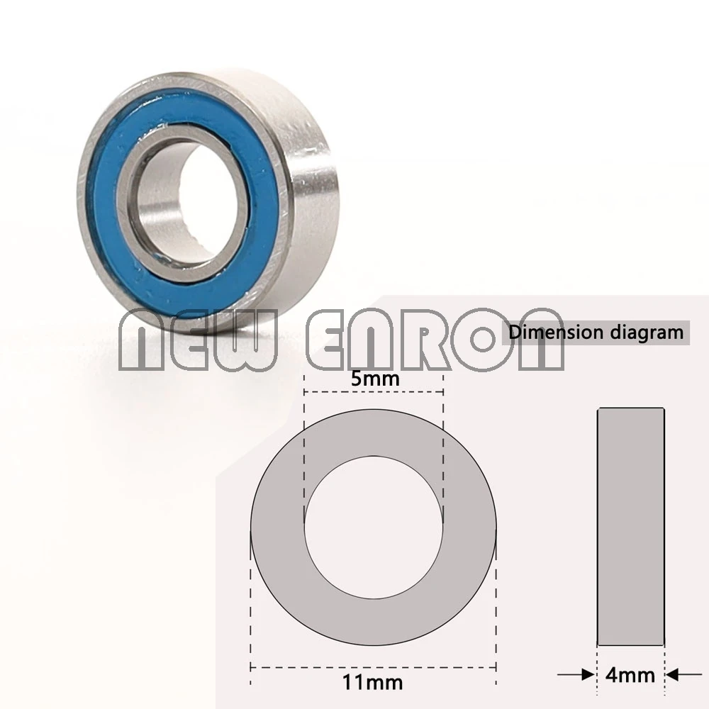 Новый Синий шариковый подшипник ENRON 43 шт. Метрическая резина запечатанная с двух