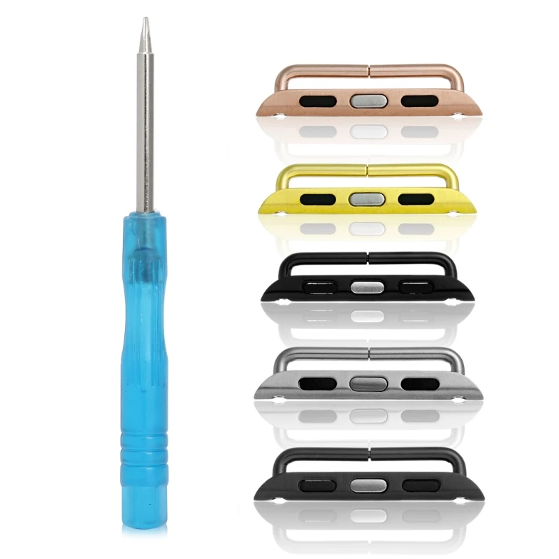 

Watch Band Adapter Kits Strap Connection Connector + TOOL For iwatch Apple Watch T4MD