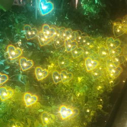 2021 Love Heart Shaped Effect Glasses Watch The Lights Change Love Image Heart Diffraction Glasses At Night Sunglasses For Women