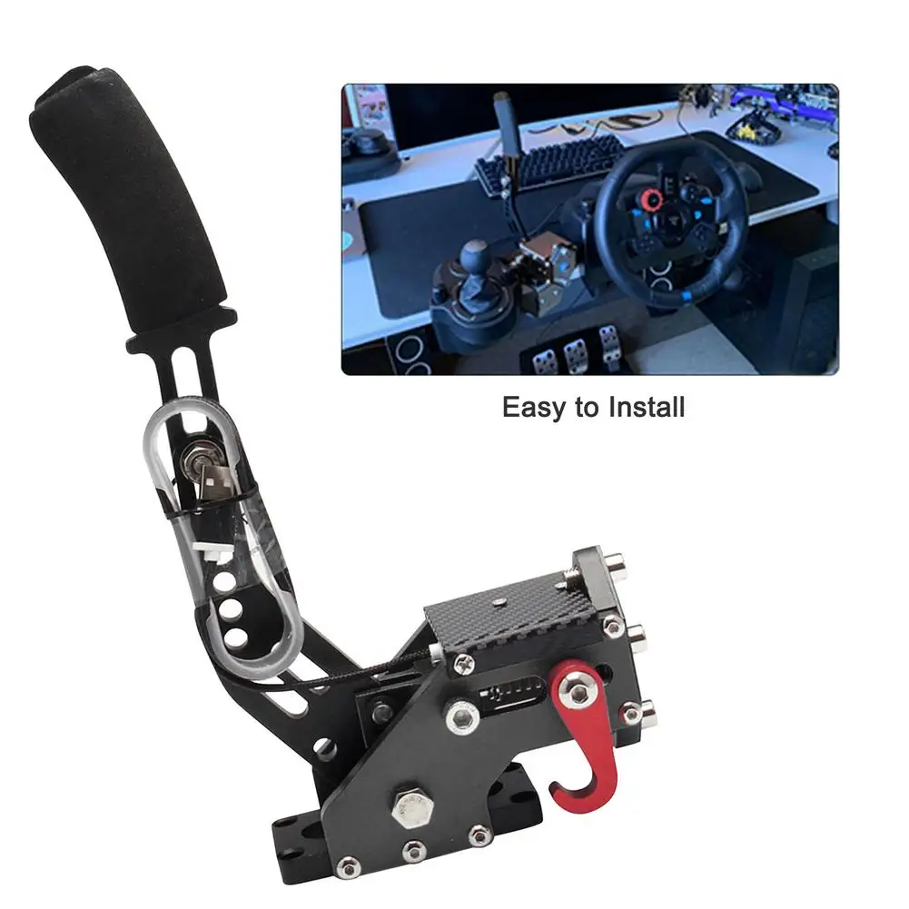 Freno A Mano Usb A 16Bit Per Giochi Di Corse Morsetto Freno A Mano Lineare Per Giochi Di Corse G25/27/29 T300 T500 Fanatec Osw Dirt Rally Rosso
