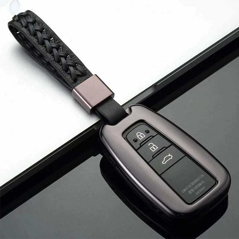Брелок из алюминиевого сплава с полным покрытием чехол для Toyota-up Smart Keyless
