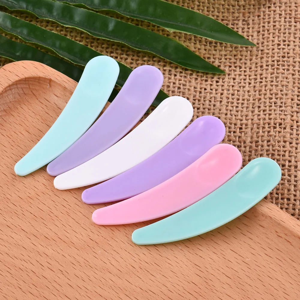 10/20/30pcs Mini Cosmetic Spatula Disposable Curved Scoop Makeup Mask