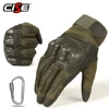 Guantes de cuero de la motocicleta de la PU de la pantalla táctil de la motocicleta engranaje protector de la motocicleta de carreras de nudillo duro guante de dedo completo hombres mujeres ► Foto 1/6