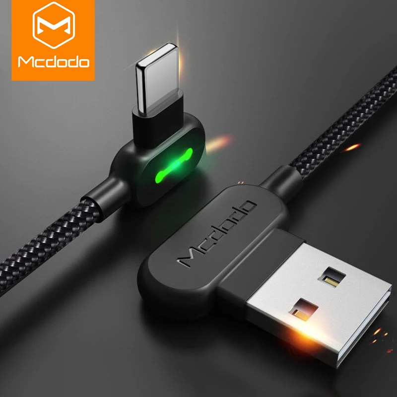  MCDODO 3 м 2.4A быстрый USB кабель LED зарядка мобильный телефон зарядное устройство Шнур кабель для передачи данных для iPhone 11 Pro XS Max XR X 8 7 6 6s Plus S…