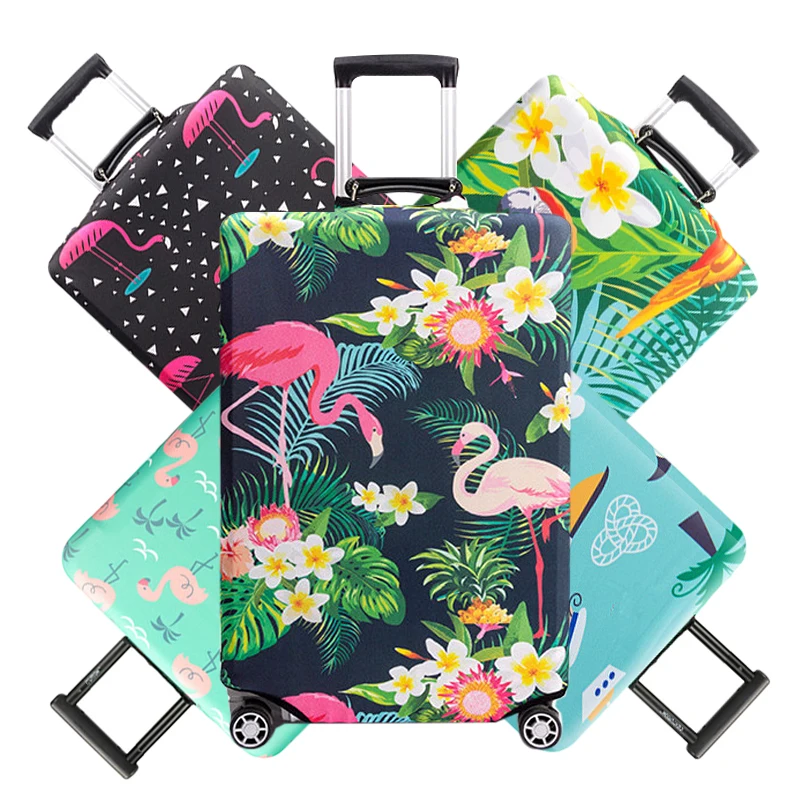 Accessories Elastic-Suitcase Luggage-Protective-Cover Trolley Rain-Bags Flamingo-Series