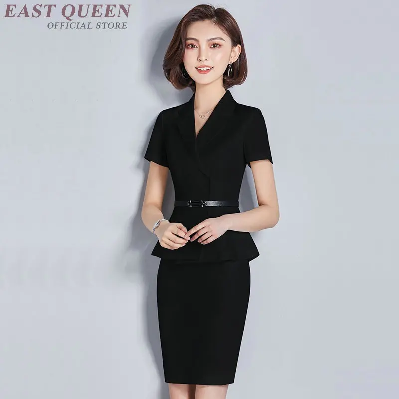 Для женщин s комплекты из двух предметов юбка Модный комплект Бизнес Для женщин костюм женские офисные рабочая одежда костюмы для собеседования AS106