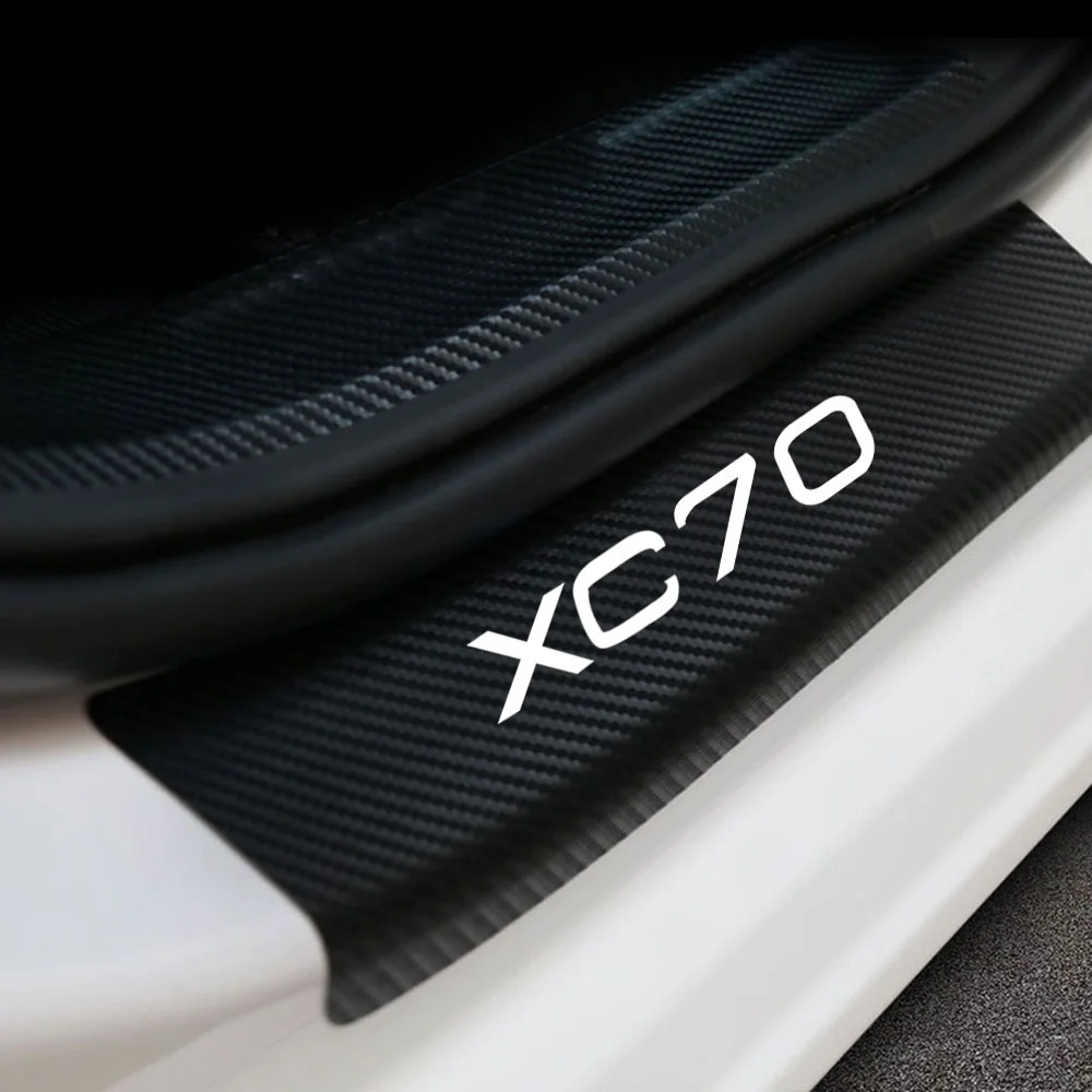 Порог машины на порог педали стикер для Volvo XC70 украшения углеродного волокна