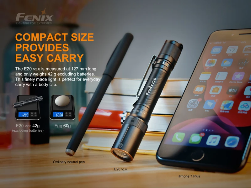 Fenix E20 V2.0 Compact EDC Flashlight (4)