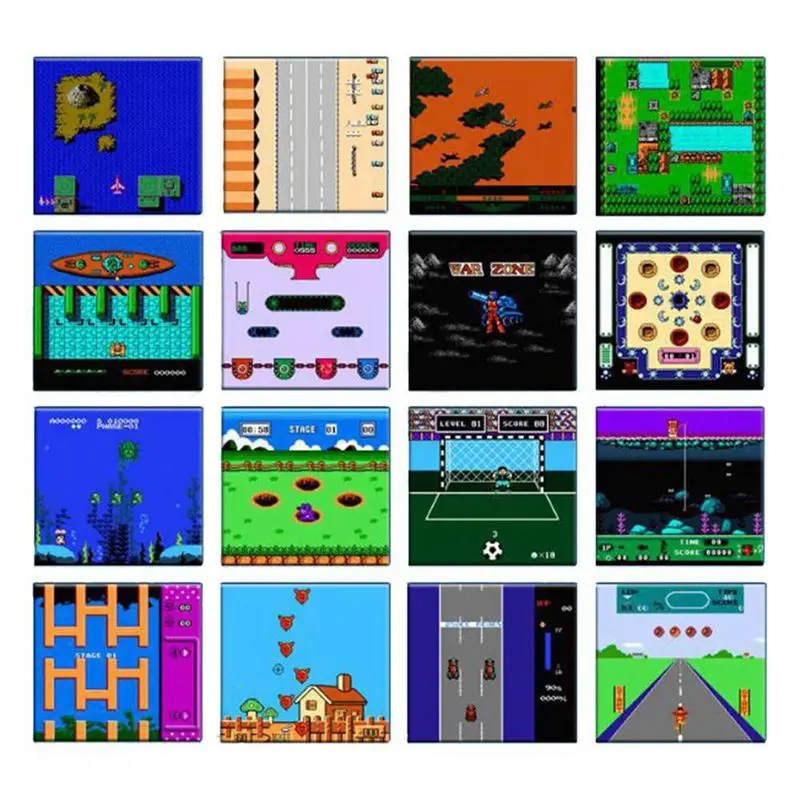 Портативный ретро портативные игровые консоли 8-битный игровой мини-автомат машина 240 футболки с принтами на тему классических игр
