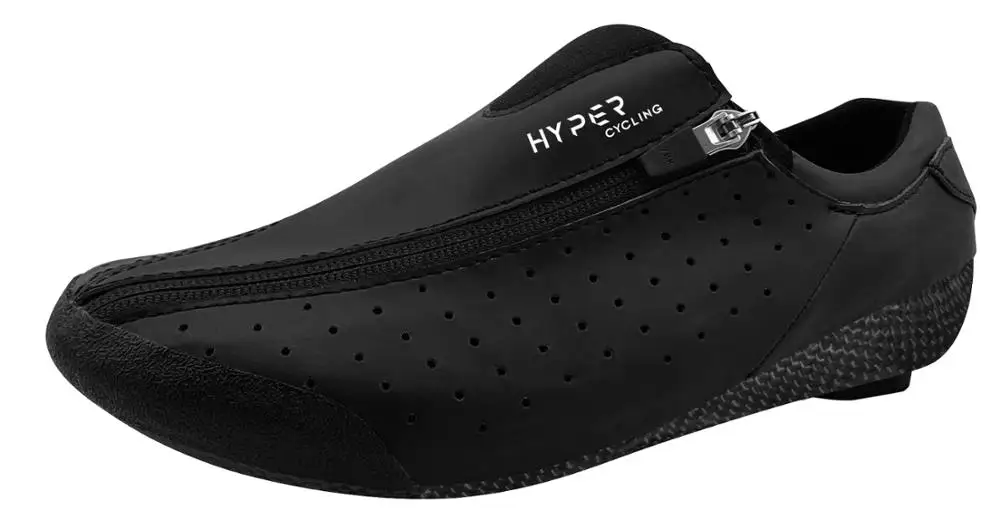 Гипер велосипедная обувь шоссейная велосипедная обувь углеродная велосипедная обувь гипер молния - Цвет: Black