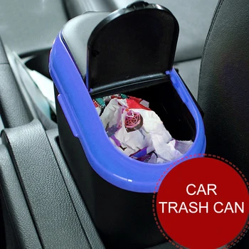 

Portable Car Trash Can Door Seat Hanging Trash Can Organizer Storage Bag Rubbish Gargage Holder car Accessories