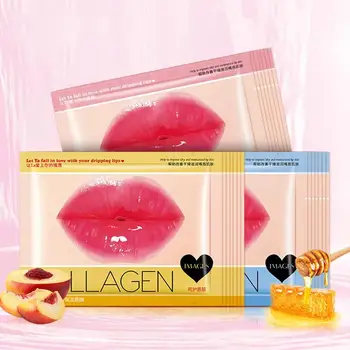 

5Pcs/lot Women Crystal Collagen Lip Mask Collagen Protein Anti Ageing Wrinkle Patch Pad Gel Baby Lips Lip Film