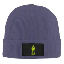 Grinch Beanie Hat Зимняя теплая вязаная шапка с черепом для мужчин/женщин