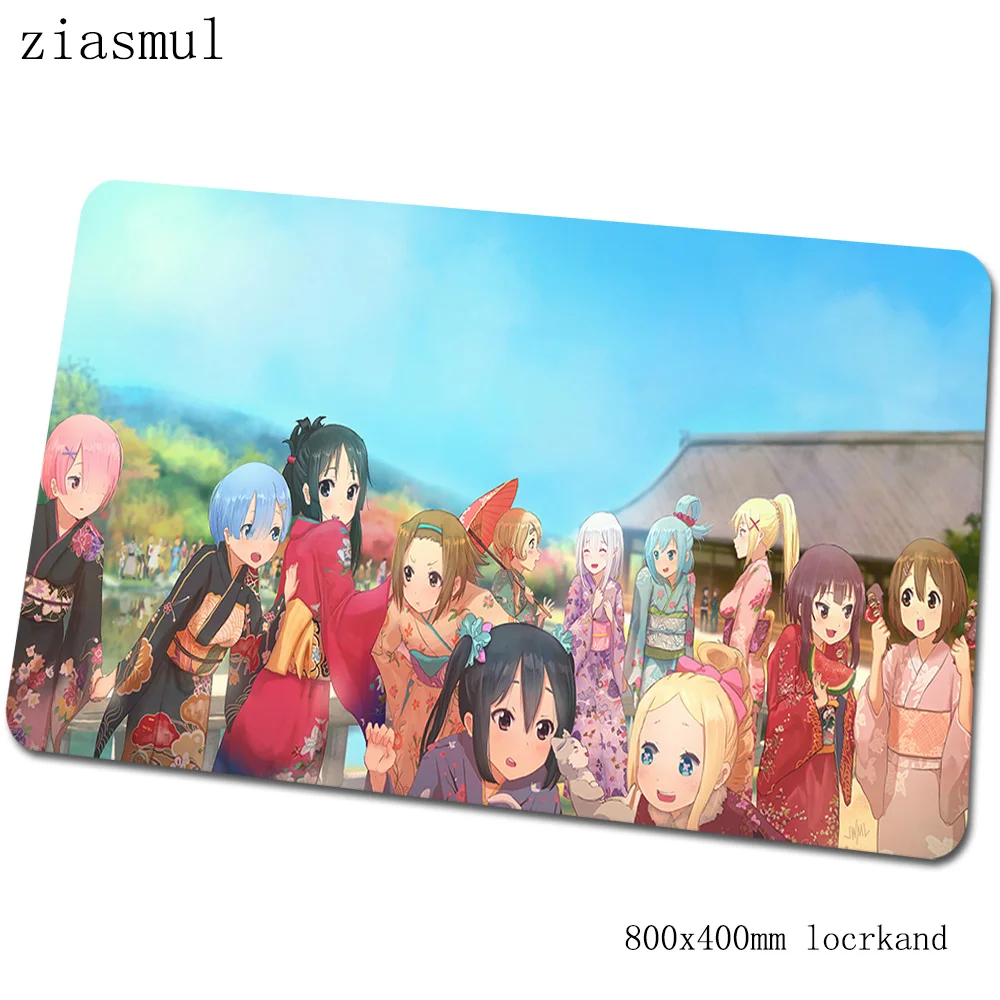 Коврики megumin 800x400x3 мм xl игровой коврик для мыши большая клавиатура Коврик для мыши 3d ноутбук аксессуары для геймеров коврик для мыши - Цвет: Size 800x400x3mm