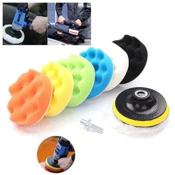

New 8 piece beauty waxing set Automotive Polishing Tools car polishing disc sponge polishing wheel wool pad 3/4/5/6/7 inch