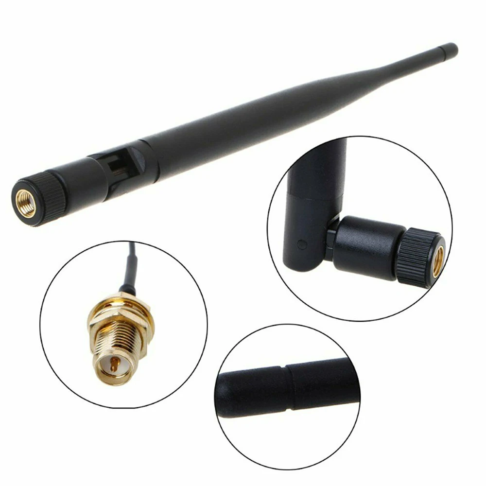 2,4 ГГц WiFi антенна 5dBi RP-SMA антенна для беспроводного Wi-Fi роутера с 21 см PCI U. FL IPX к SMA штыревой кабель