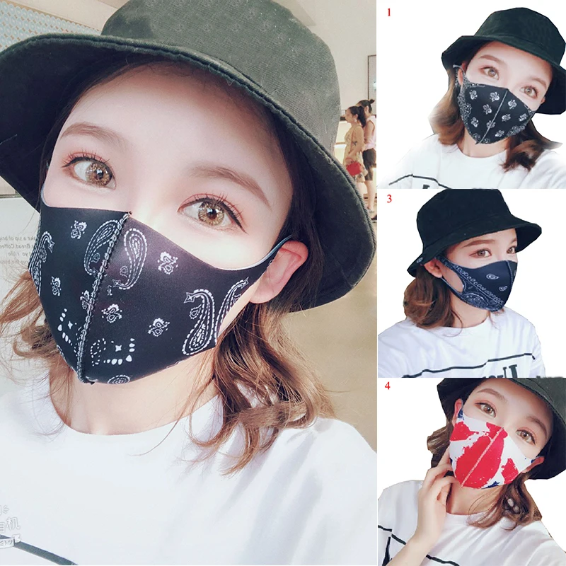 1PC Reusable Ohrbügel Gesicht Mund Maske Kpop Anti Staub Umwelt Mund Gesicht Maske Atmungsaktive Frauen Männer Muffel Gesicht Mund masken