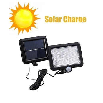 

Solar Wall Lights 56/30 LED Bright Security Light Motion Sensor Night Emergency Waterproof Outdoor Solar Light split mount 5M ca