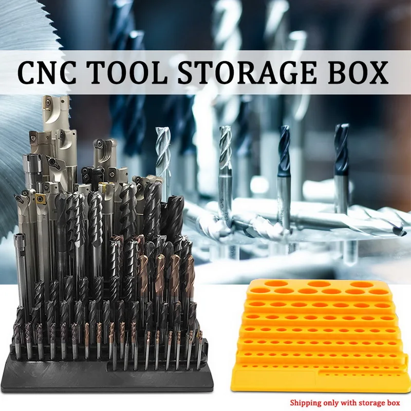 

84 Holes/85 Holes Portable Multifunctional Milling Cutter Reamer Drill Bit Storage Box Tool Organizer Rack Accessories