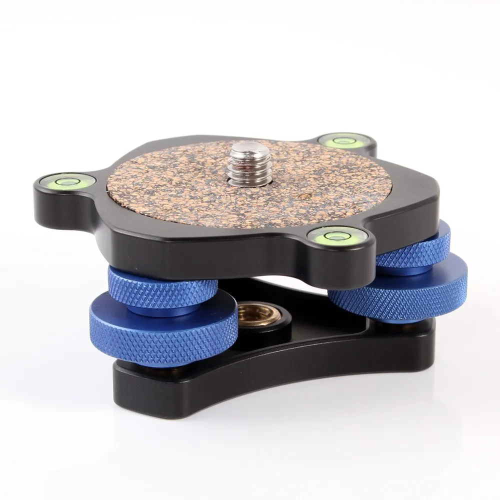 Professional RZ Leveler Base Measurement High Precision Level Regulator Camera Horizontal 3/8 Screw Mount Panoramic Tripod Head |
