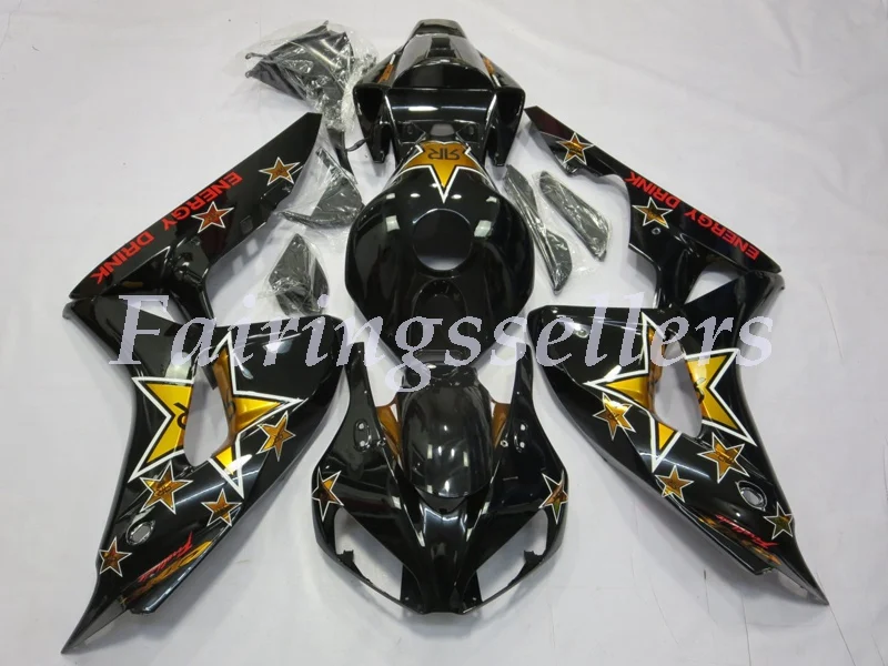 Литьевая Форма ABS Полный комплект обтекателя Подходит для Honda CBR1000RR 06 07 2006 2007 1000RR Обтекатели красная акула