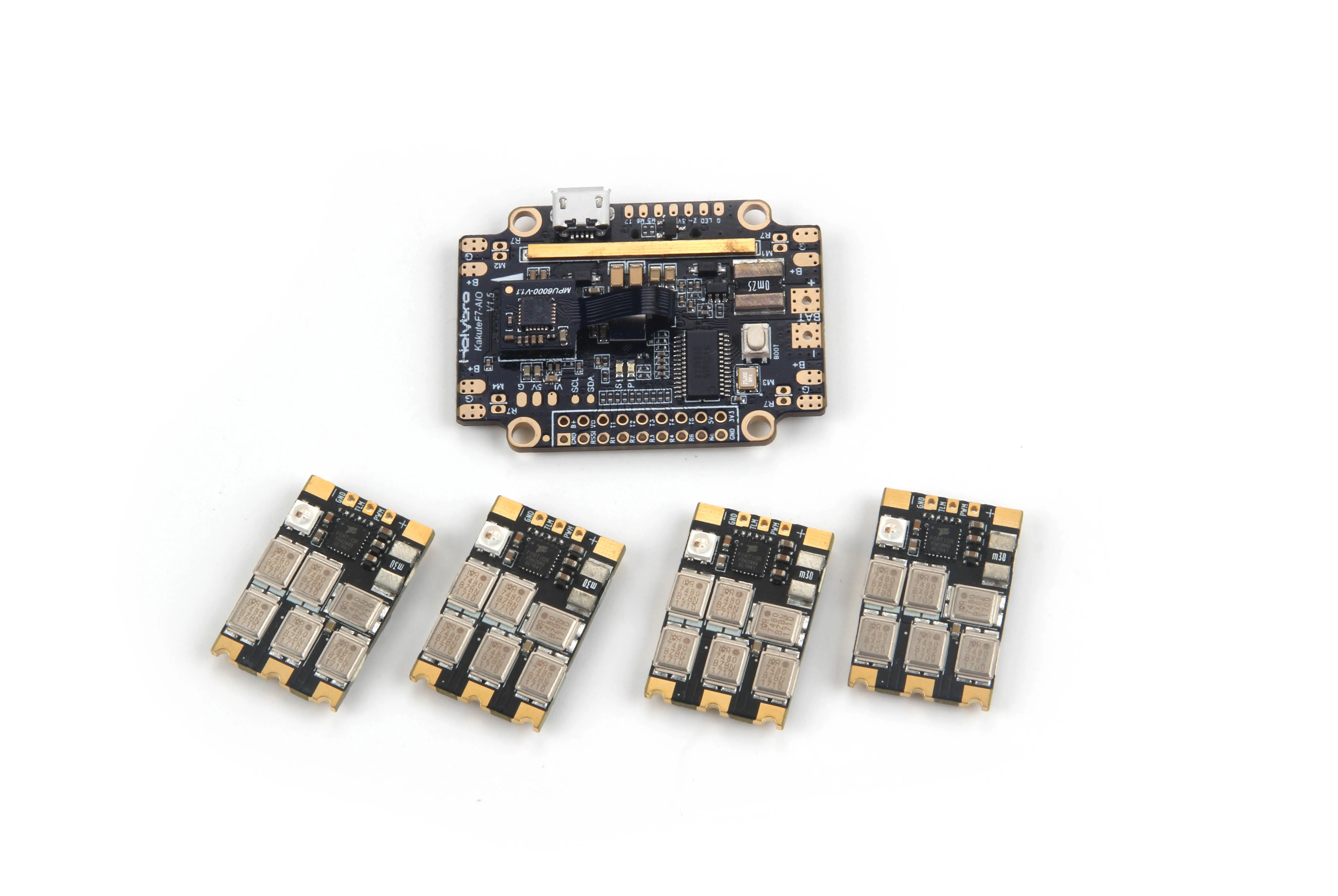 Holybro Kakute F7 AIO V1.5 Контроллер полета и Atlatl HV V2 FPV передатчик и 65A BL_32 Tekko32 F3 металлический ESC комбо для дрона