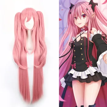 

Krul Tepes 100cm Long Straight Wig Owari No Seraph Of The End Synthetic Hair Anime Cosplay Wig Ponytail Wigs