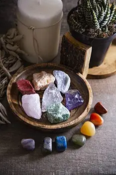 

Seven Chakra Stone 7 Colors Set Yoga Chakra Irregular Reiki Healing Massage Crystals Stone Polished Individual Stone And Crystal