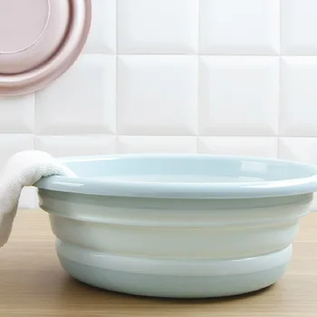 

Foldable Household Plastic Basin Laundry Washbasin Outdoor Travel Portable Thickening Basin Retractable Basin