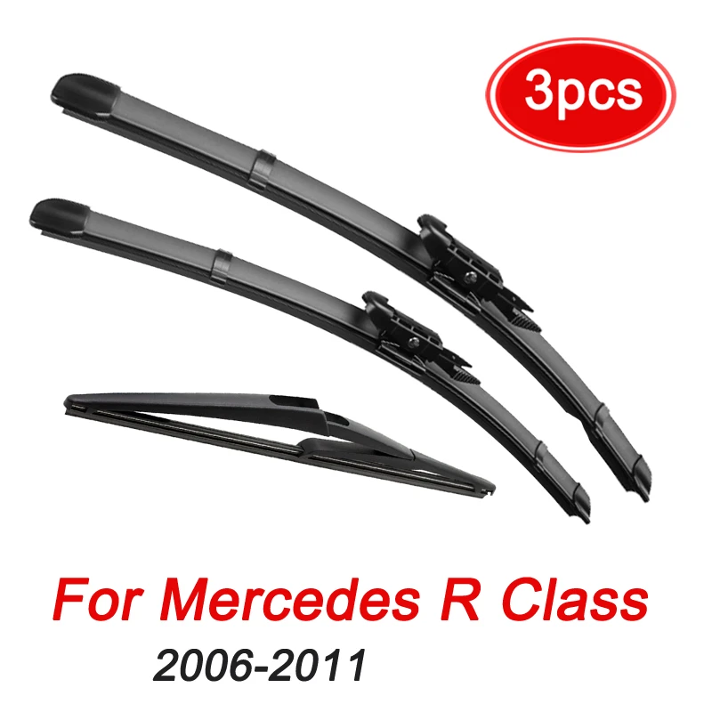 MIDOON Windscreen Wiper Blades For Mercedes Benz R GL M ML Class W251 W164 X164 Front Rear Window 2006 2007 2008 2009 2010 2011 bosch wiper blades