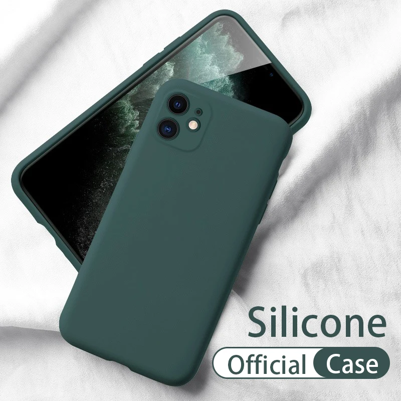 Soft Silicone Protective Phone Case On The For Apple iPhone 11 Pro Xs Max XR 6 6s 7 8 Plus Cover Bumper Shell Bags 7P 7+ 10 | Мобильные
