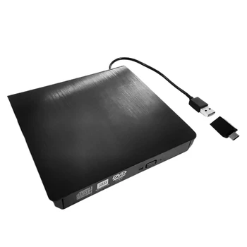 

External CD DVD Drive USB3.0 + Type-C DVD Player CD DVD Burner for Laptop MAC IMAC Win 10/8/7 / XP PC