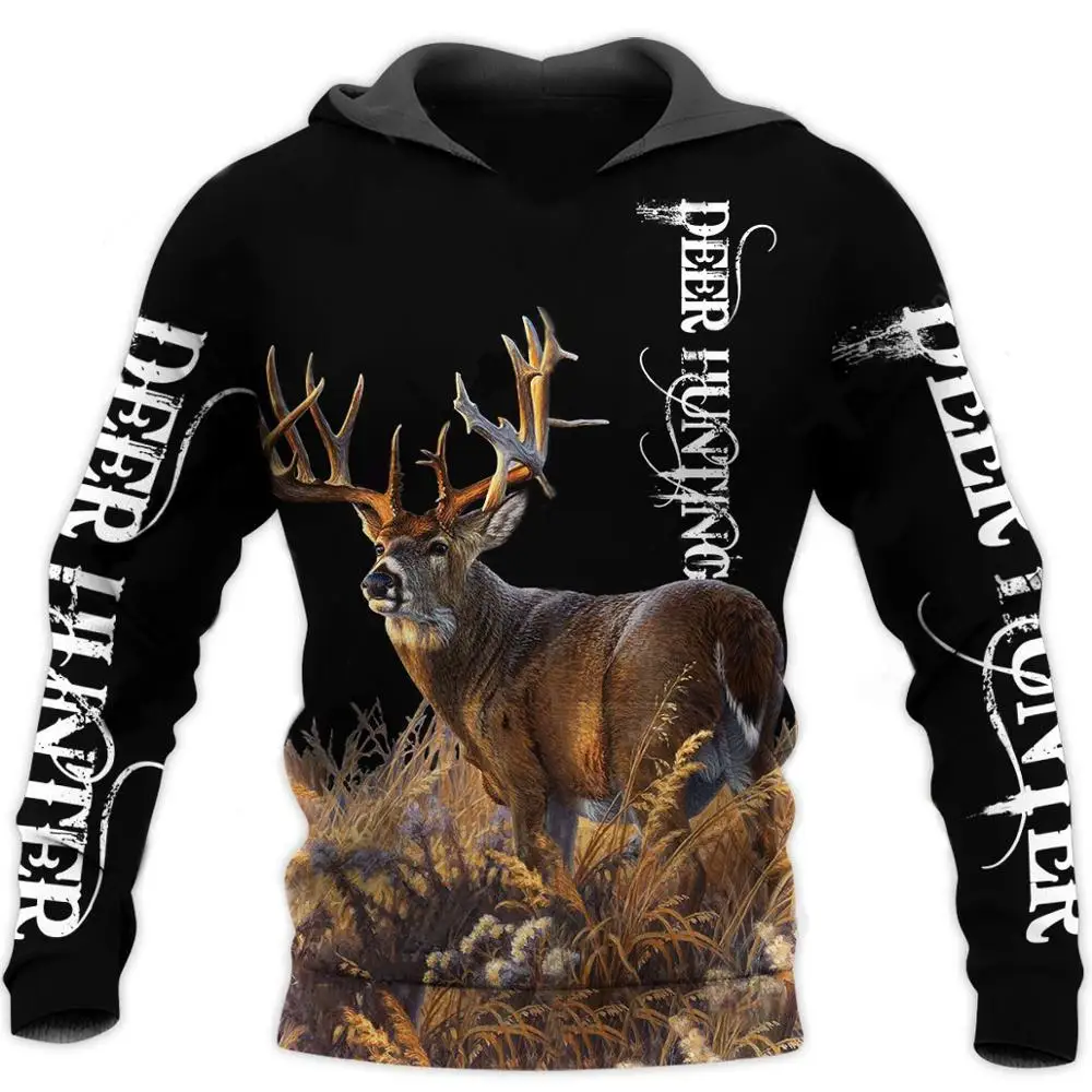 hoodies Camo AMO охотничьи Животные Олень искусство 3D толстовки с капюшоном для мужчин женщин Новая мода толстовка с капюшоном с длинным рукавом Повседневный пуловер-3 - Цвет: hoodies