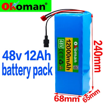 

48 v 12ah 13s3p High Power 18650 Electric Motorcycle Battery Vehicle Electric Battery DIY 48 v BMS Protection