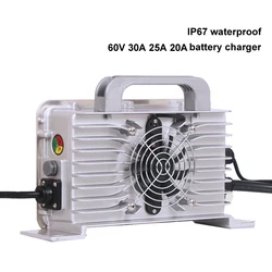 72V 30A IP67 waterproof 25A 20A 84V 30A 88.2V Charger 87.6v 30A 92.4V Smart Charger for 72v 300Ah lifepo4 LTO lead acid lipo