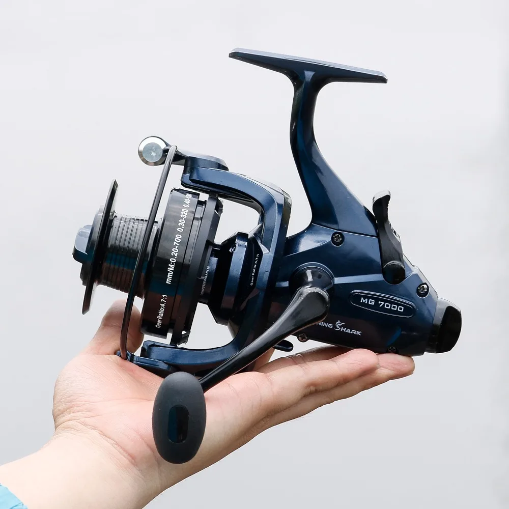 Sougayilang MG7000 Spinning Reel 13+1BB Sea Fishing Reel Feeder Carp Reels Fishing Tackle Coil De Pesca 9-14KG Drag Fish