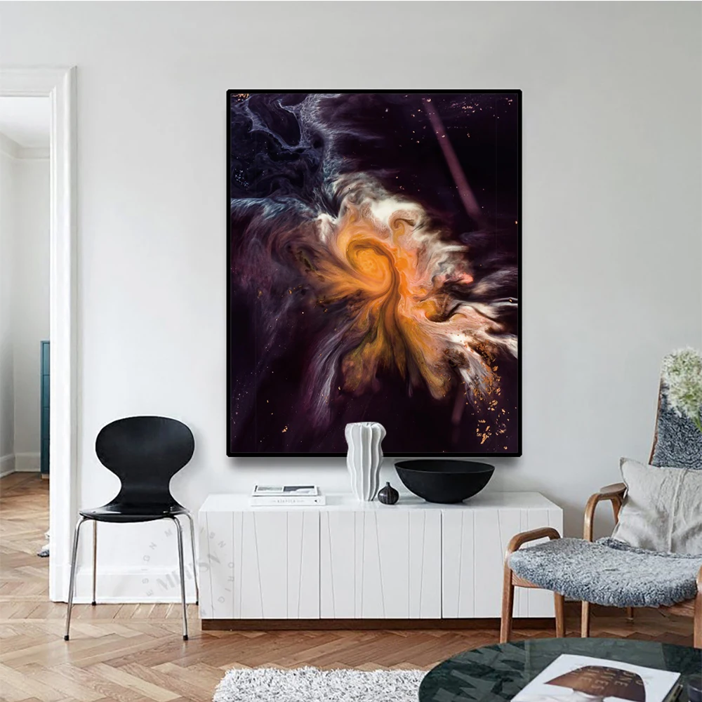 Galaxy Nebula Space Astronomy Universe Clouds Living Room Decoration Maison Starry Sky Home Star Canvas Painting Cuadros | Дом и сад