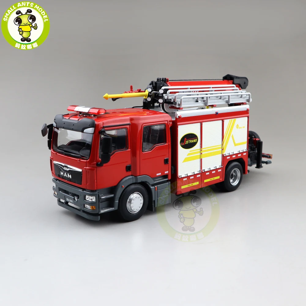 1/43 Diecast Pompiers Vehicles Ladder Fire Truck Model Holiday Xmas Gifts Toys 
