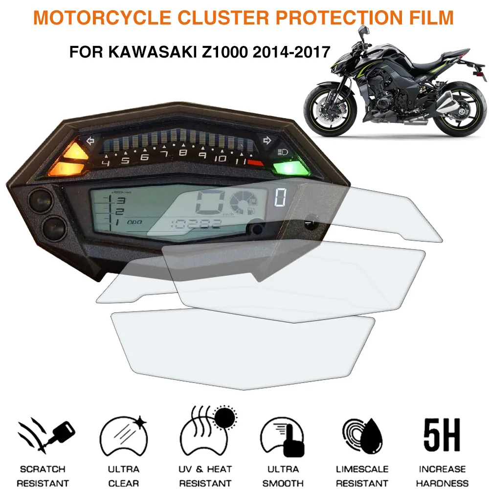 

Motorcycle Cluster Scratch Protection Film Screen Protector For Kawasaki Z1000 2014-2017