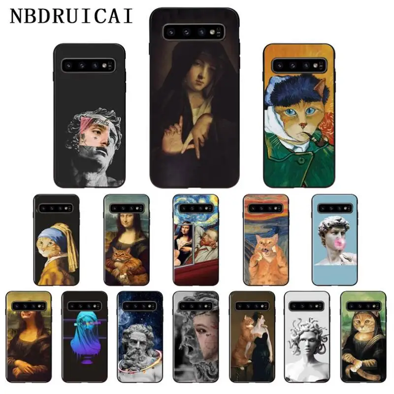 

NBDRUICAI Artistic Abstract Animal Print Phone Case Cover for Samsung S9 plus S5 S6 edge plus S7 edge S8 plus S10 E S10 plus