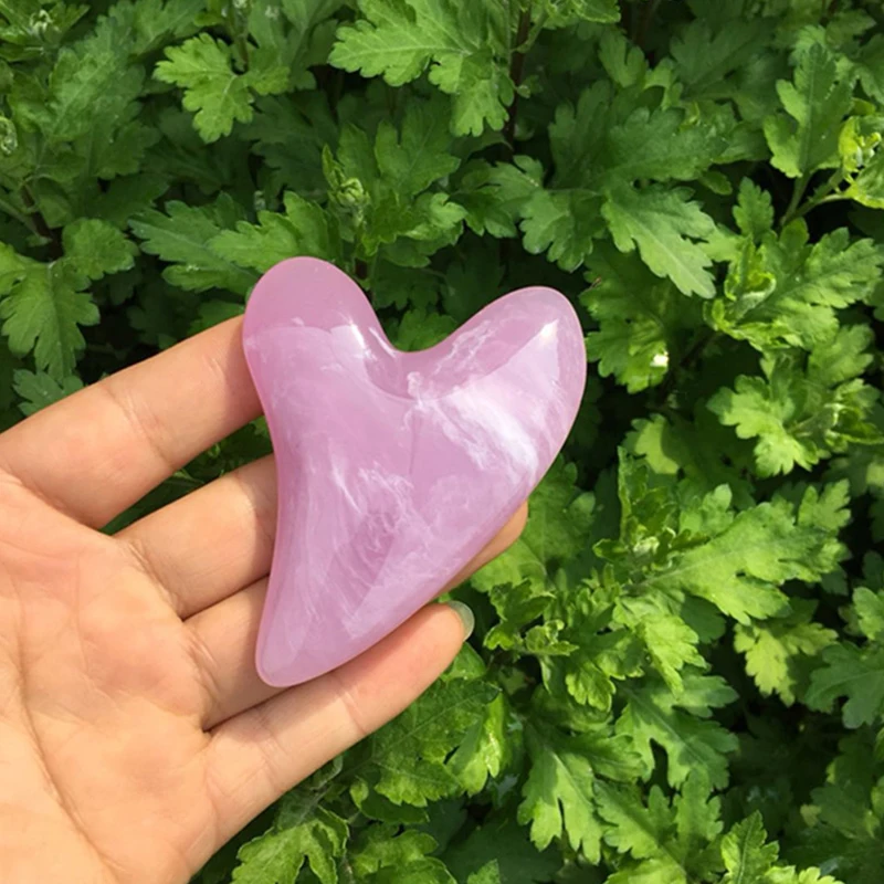 Heart Shaped Scraper Face Massager Gua sha Scraper Board Facial Guasha Meridian Muscle Relaxation Skin Lifting Face Thin Scraper