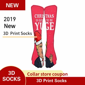 

Off White Hip Hop Happy Winter Funny Cotton Art Skateboard Christmas Novelty Crazy Socks Calcetines Hombre Mens Fashion 3d Print
