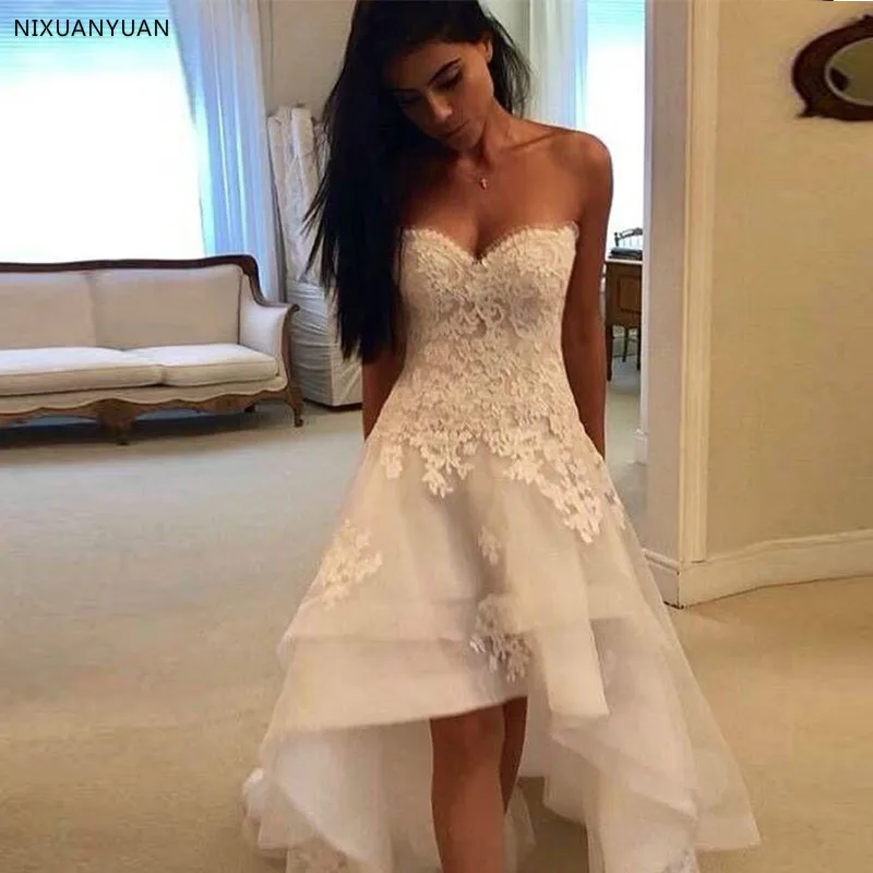 2019-Modest-Beach-Wedding-Dresses-Sweetheart-Appliques-High-Low-Country-Wedding-Dress-Bridal-Gown-Robe-Mariage_3