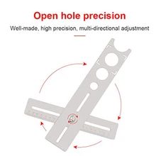 Нержавеющая Сталь Мраморный Пробивной Дырокол локатор бурения регулируемый портативный вспомогательный керамическая плитка нержавеющий инструмент универсальный пол